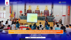 Ceramah Dhamma & Bhakti Pendidikan: STAB Bodhi Dharma Menyapa Umat Muda Memberikan sentuhan emosional bahwa kampus hadir untuk melayani dan menginspirasi.